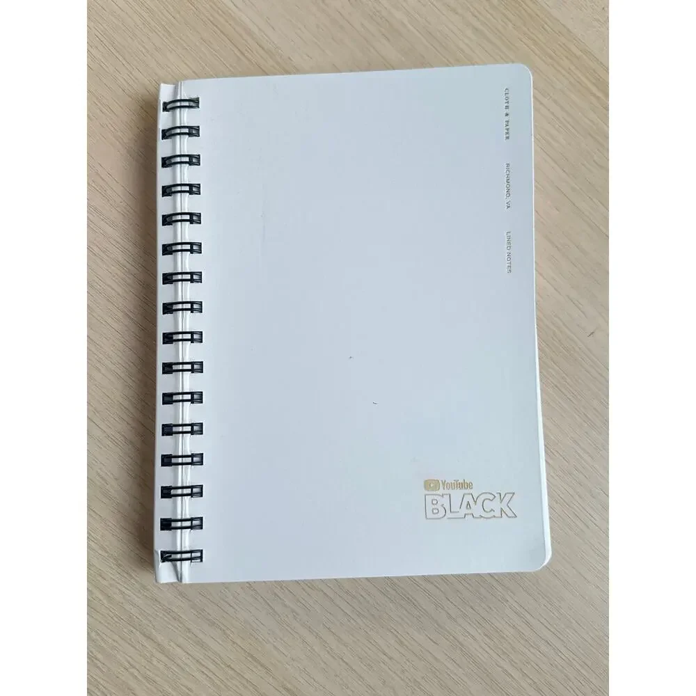 Rare YouTube Black Ringed Notebook